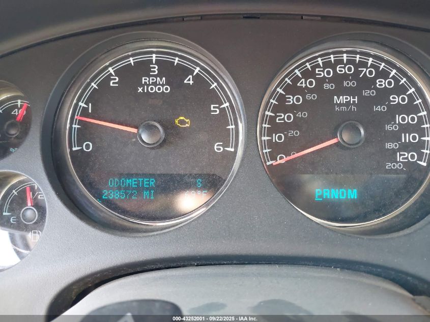 2009 Chevrolet Suburban 1500 Lt2 VIN: 1GNFK26389R190745 Lot: 43252001