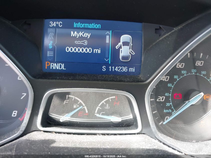 2014 Ford Focus Se VIN: 1FADP3F29EL340301 Lot: 43252015