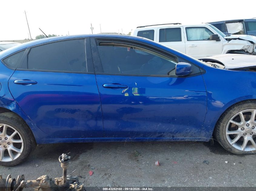 2013 Dodge Dart Sxt VIN: 1C3CDFBA3DD157809 Lot: 43252188