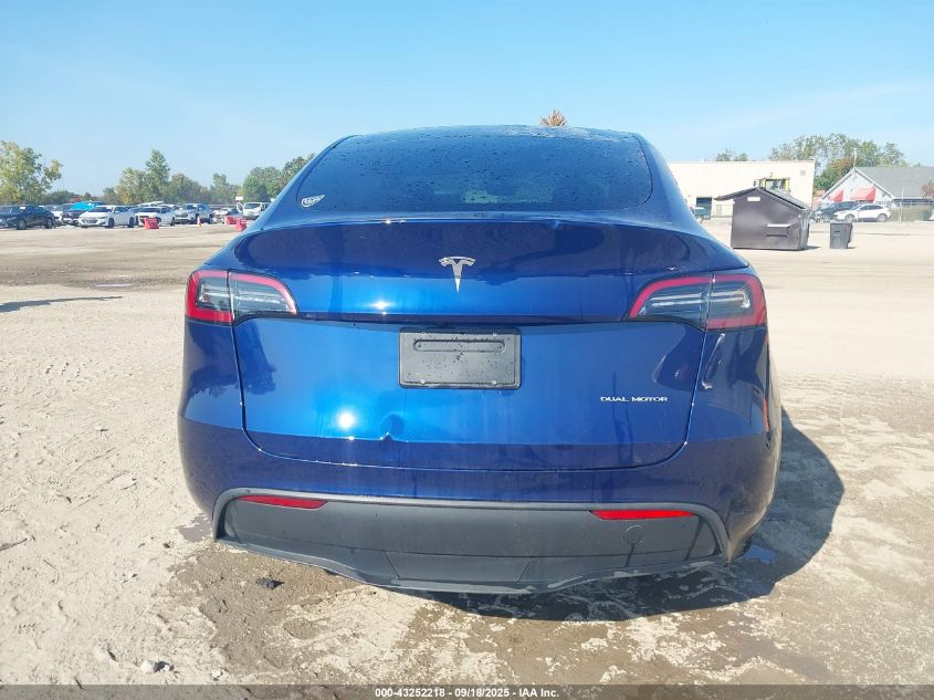 2023 Tesla Model Y Awd/Long Range Dual Motor All-Wheel Drive VIN: 7SAYGDEE4PA125024 Lot: 43252218