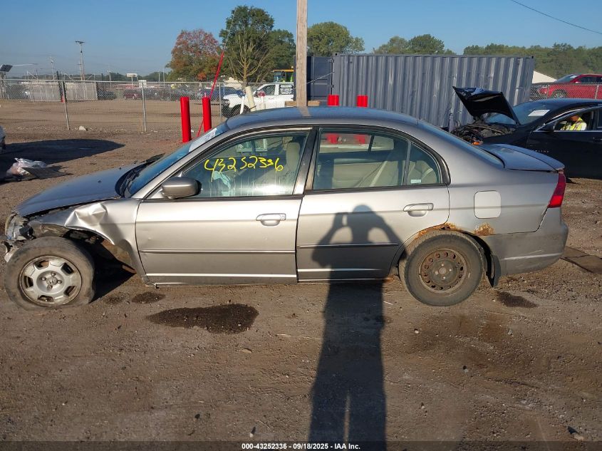 2003 Honda Civic Hybrid VIN: JHMES95683S020974 Lot: 43252336