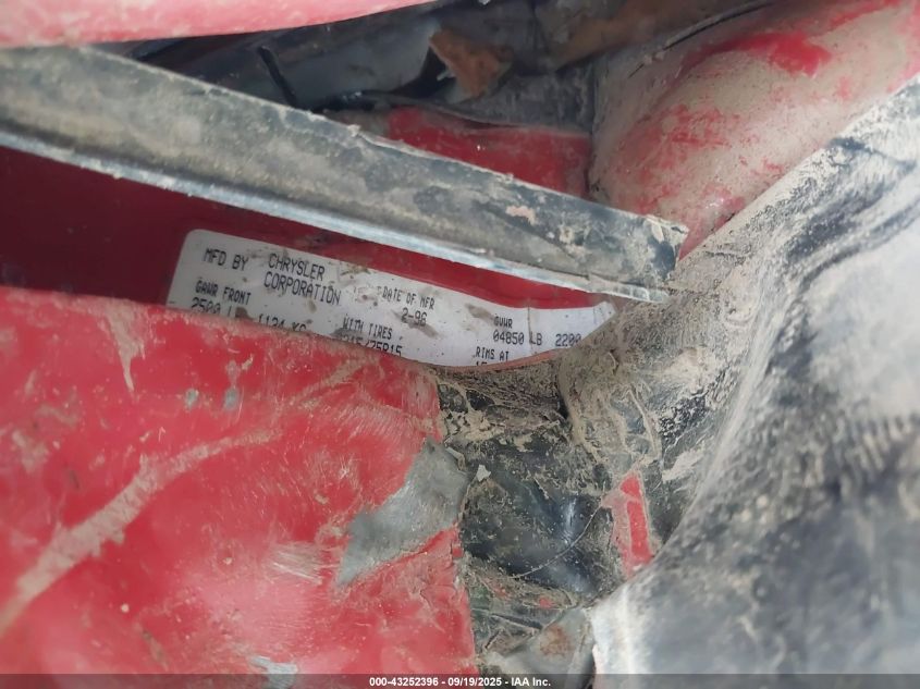 1996 Jeep Cherokee Sport VIN: 1J4FJ67S3TL213264 Lot: 43252396