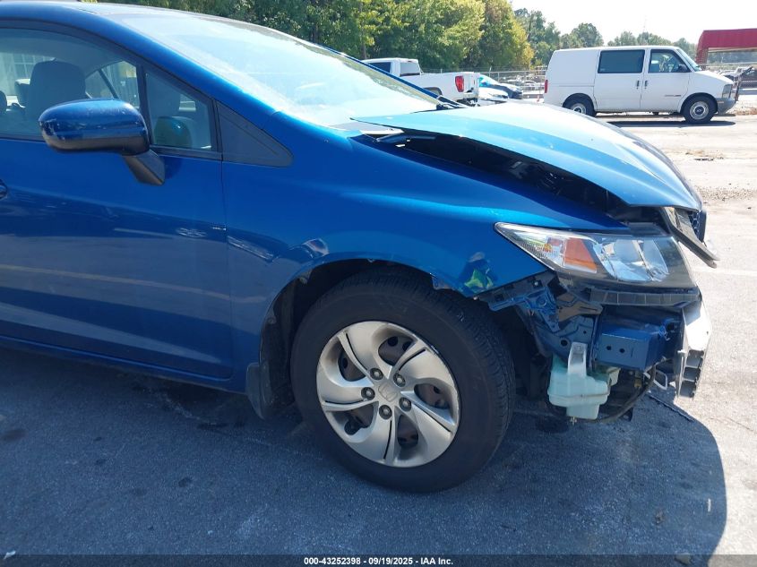 2014 Honda Civic Lx VIN: 2HGFB2F52EH518862 Lot: 43252398