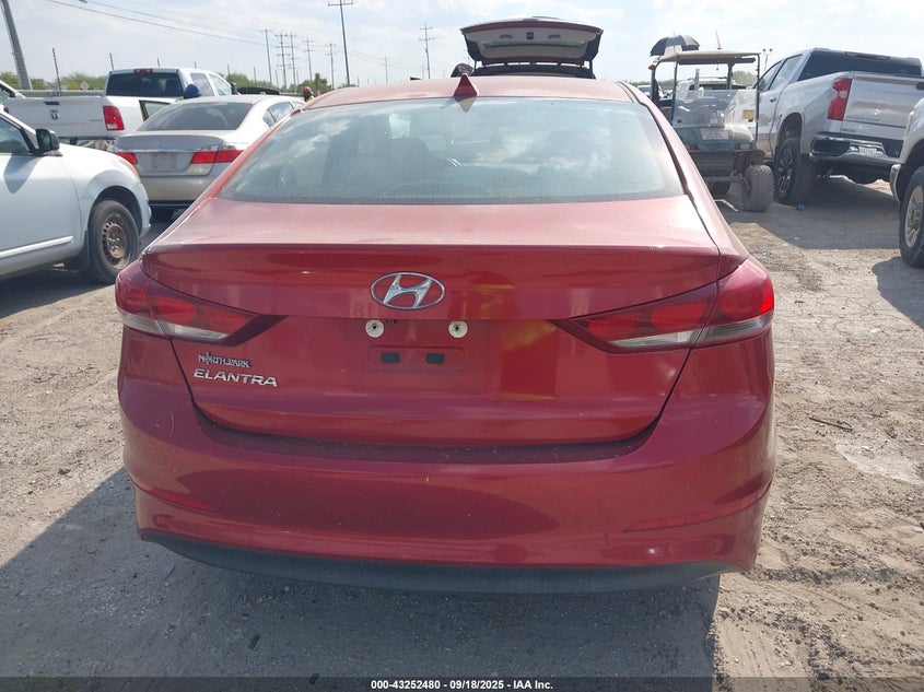 2018 HYUNDAI ELANTRA SEL 5NPD84LF5JH250954