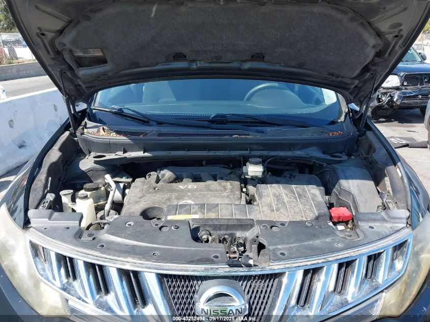 2009 Nissan Murano S VIN: JN8AZ18W89W116313 Lot: 43252494