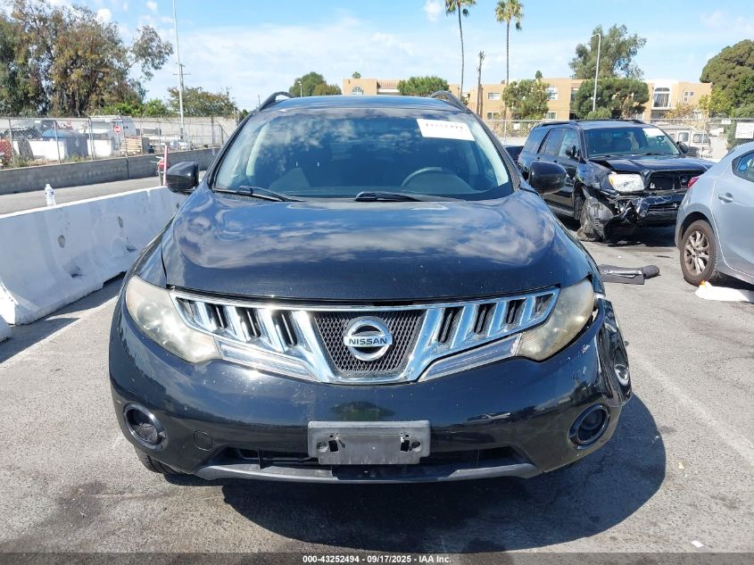2009 Nissan Murano S VIN: JN8AZ18W89W116313 Lot: 43252494