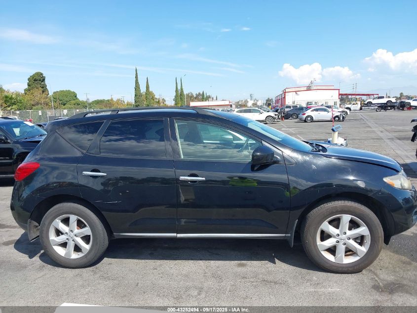 2009 Nissan Murano S VIN: JN8AZ18W89W116313 Lot: 43252494