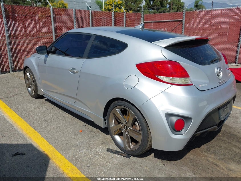 2013 HYUNDAI VELOSTER TURBO W/BLUE - KMHTC6AE3DU107863