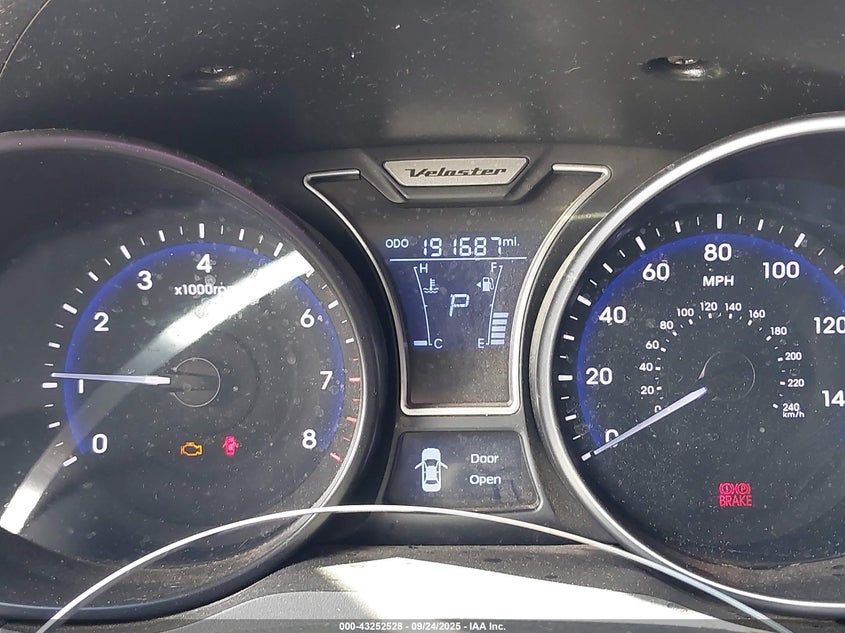 2013 HYUNDAI VELOSTER TURBO W/BLUE - KMHTC6AE3DU107863