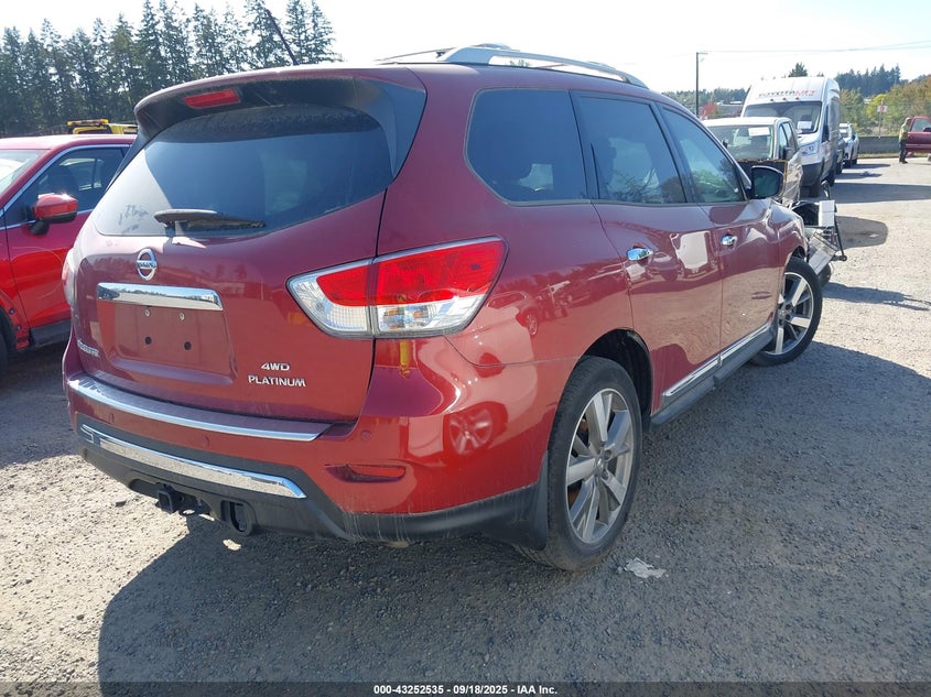 2015 NISSAN PATHFINDER PLATINUM - 5N1AR2MM7FC624657