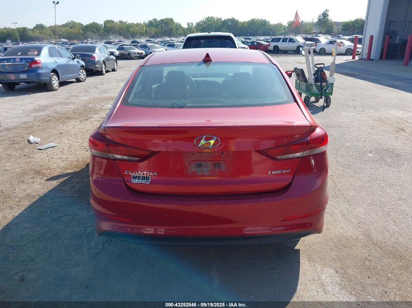 2017 Hyundai Elantra Limited VIN: 5NPD84LF9HH008713 Lot: 43252546