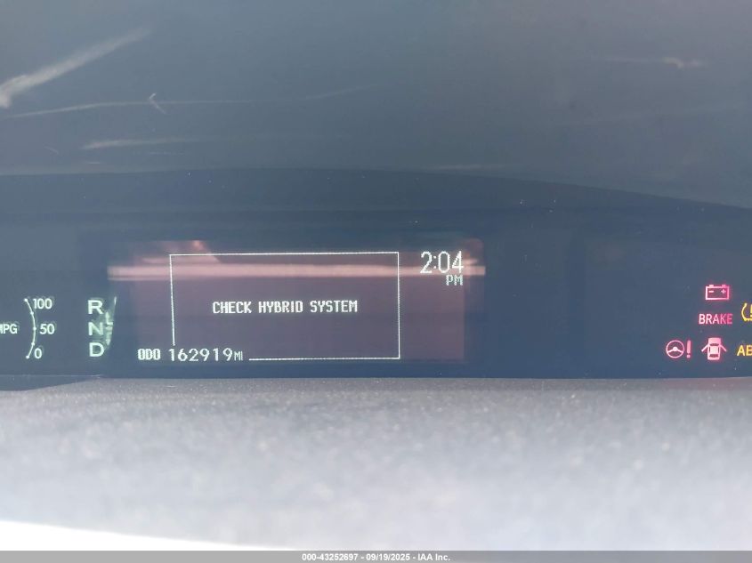 2010 Toyota Prius Ii VIN: JTDKN3DU8A0013122 Lot: 43252697