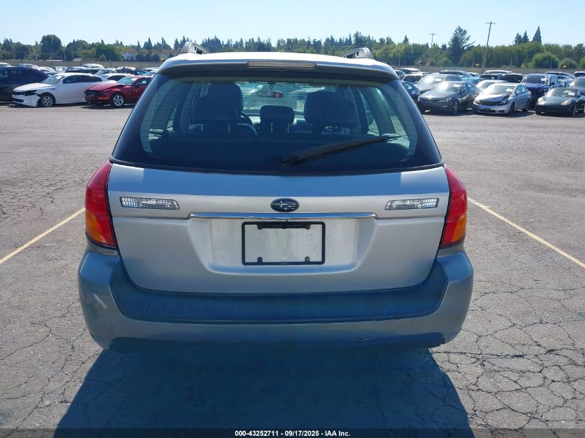 2006 Subaru Outback 2.5I Limited VIN: 4S4BP62C167364132 Lot: 43252711