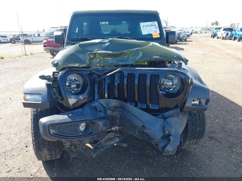 2021 Jeep Wrangler Unlimited Willys 4X4 VIN: 1C4HJXDG5MW713043 Lot: 43252866
