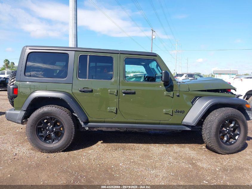 2021 Jeep Wrangler Unlimited Willys 4X4 VIN: 1C4HJXDG5MW713043 Lot: 43252866