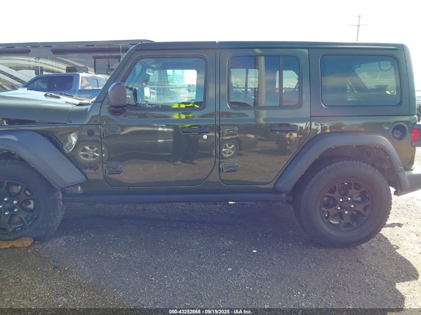 2021 Jeep Wrangler Unlimited Willys 4X4 VIN: 1C4HJXDG5MW713043 Lot: 43252866