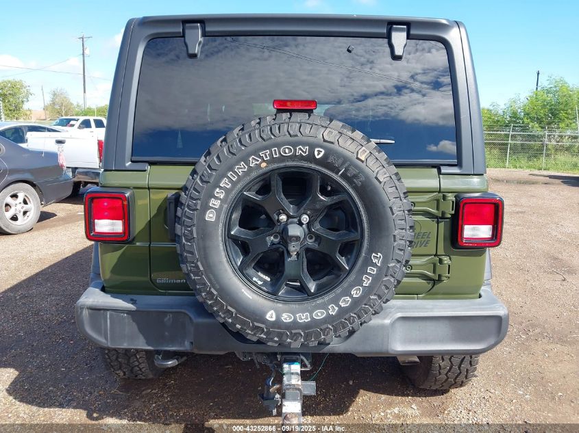 2021 Jeep Wrangler Unlimited Willys 4X4 VIN: 1C4HJXDG5MW713043 Lot: 43252866