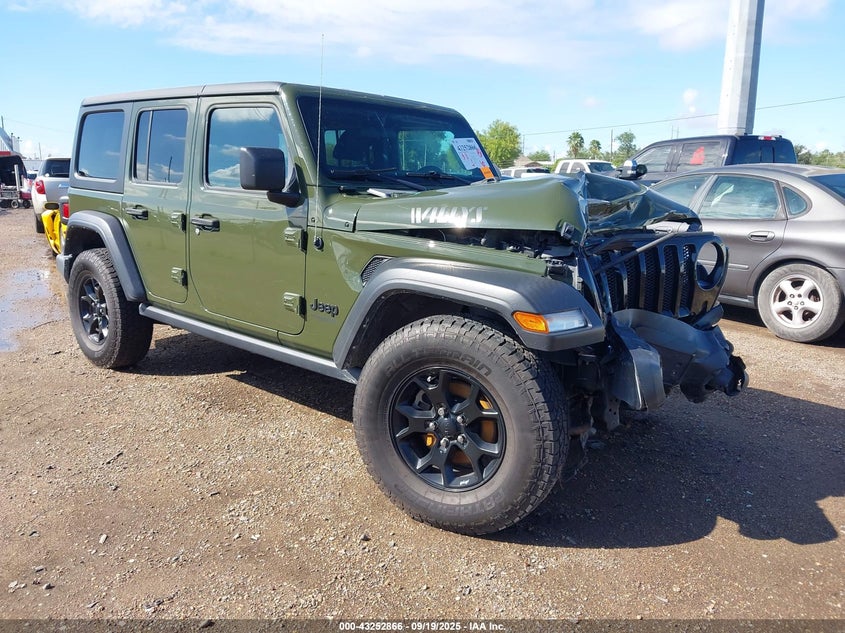 2021 JEEP WRANGLER UNLIMITED WILLYS 4X4 - 1C4HJXDG5MW713043