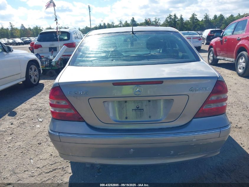 2006 Mercedes-Benz C 280 Luxury 4Matic VIN: WDBRF92HX6F766917 Lot: 43252885