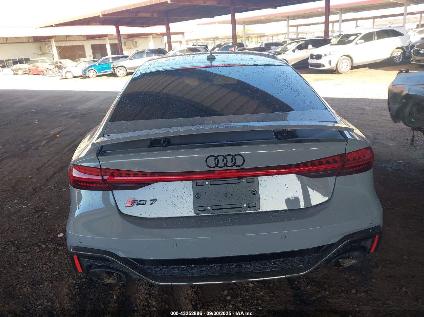 2023 Audi Rs 7 Sportback Tfsi Quattro Tiptronic VIN: WUAPCBF25PN907675 Lot: 43252896