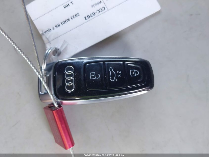 2023 Audi Rs 7 Sportback Tfsi Quattro Tiptronic VIN: WUAPCBF25PN907675 Lot: 43252896