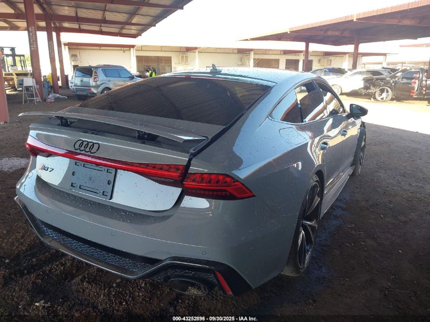 2023 Audi Rs 7 Sportback Tfsi Quattro Tiptronic VIN: WUAPCBF25PN907675 Lot: 43252896