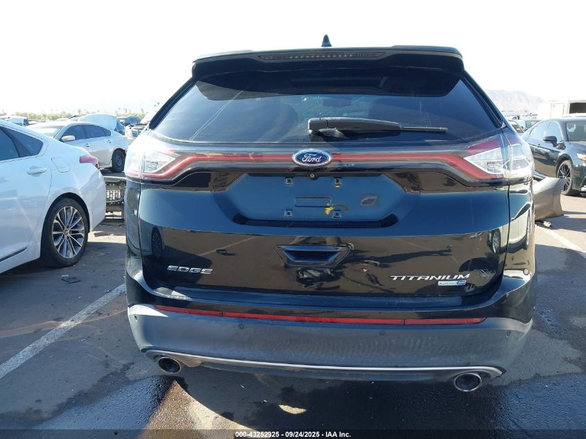 2015 Ford Edge Titanium VIN: 2FMPK4K97FBC00243 Lot: 43252925