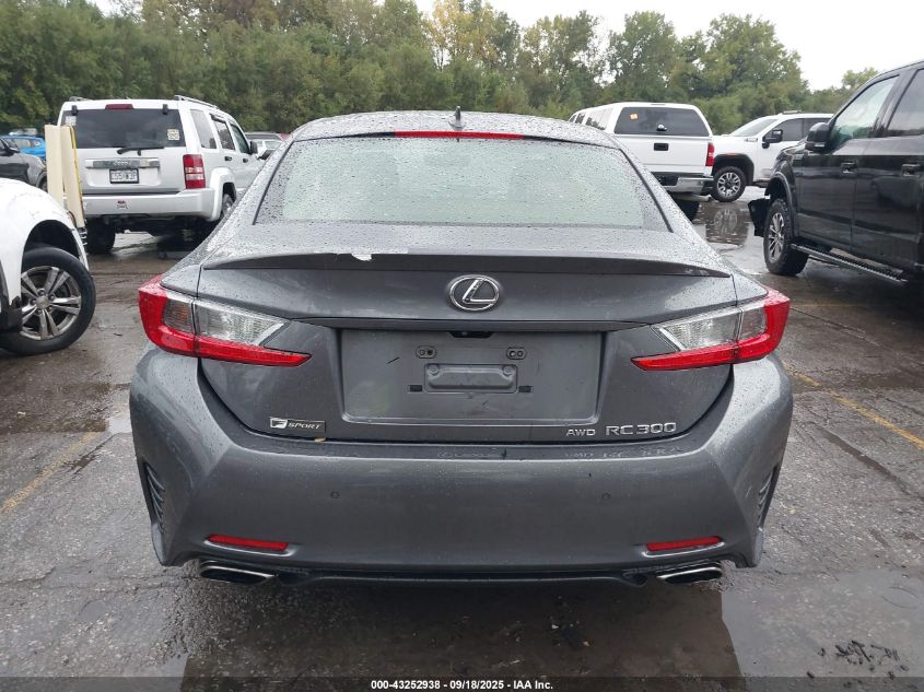 2016 Lexus Rc 300 VIN: JTHSM5BC8G5001538 Lot: 43252938