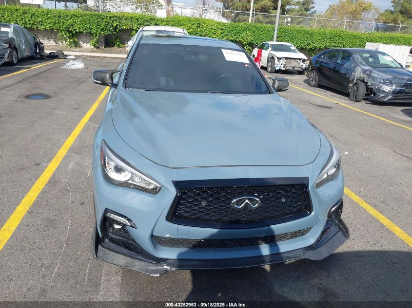 2021 Infiniti Q50 Red Sport 400 VIN: JN1FV7DP3MM850704 Lot: 43252953