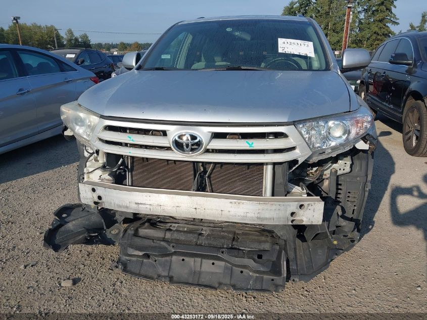 2013 Toyota Highlander Base Plus V6 VIN: 5TDZK3EH2DS100380 Lot: 43253172