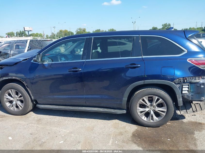 2015 Toyota Highlander Le Plus V6 VIN: 5TDZKRFH2FS041478 Lot: 43253196