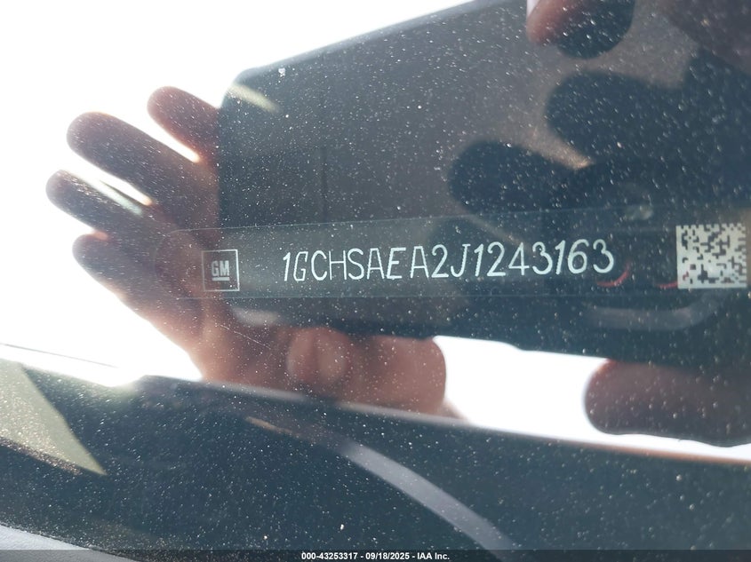 2018 CHEVROLET COLORADO - 1GCHSAEA2J1243163