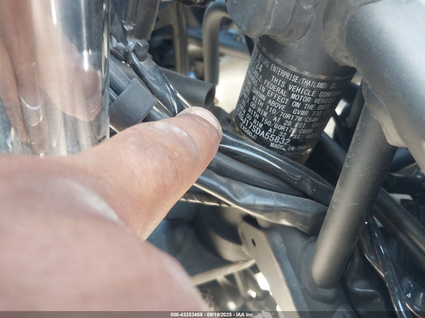 2025 Kawasaki Ex500 A/B VIN: ML5EXGJ17SDA55832 Lot: 43253469