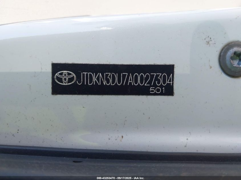 2010 Toyota Prius Ii VIN: JTDKN3DU7A0027304 Lot: 43253470