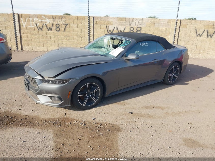 Vin: 1fagp8uh3s5117785, lot: 43748020, ford mustang ecoboost premium 20252