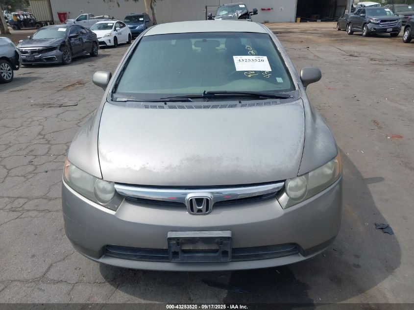 2007 Honda Civic Lx VIN: JHMFA16577S008836 Lot: 43253520