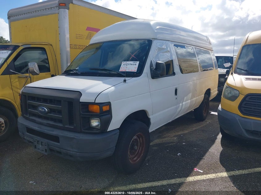 2011 Ford E-250 Commercial white van gasoline 1FTNS2EW2BDB23836 photo #3