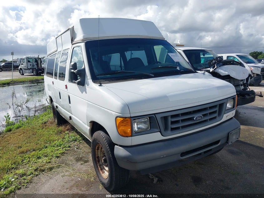 2007 Ford E-250 Commercial/Recreational white van gasoline 1FTNS24W97DA30885 photo #1