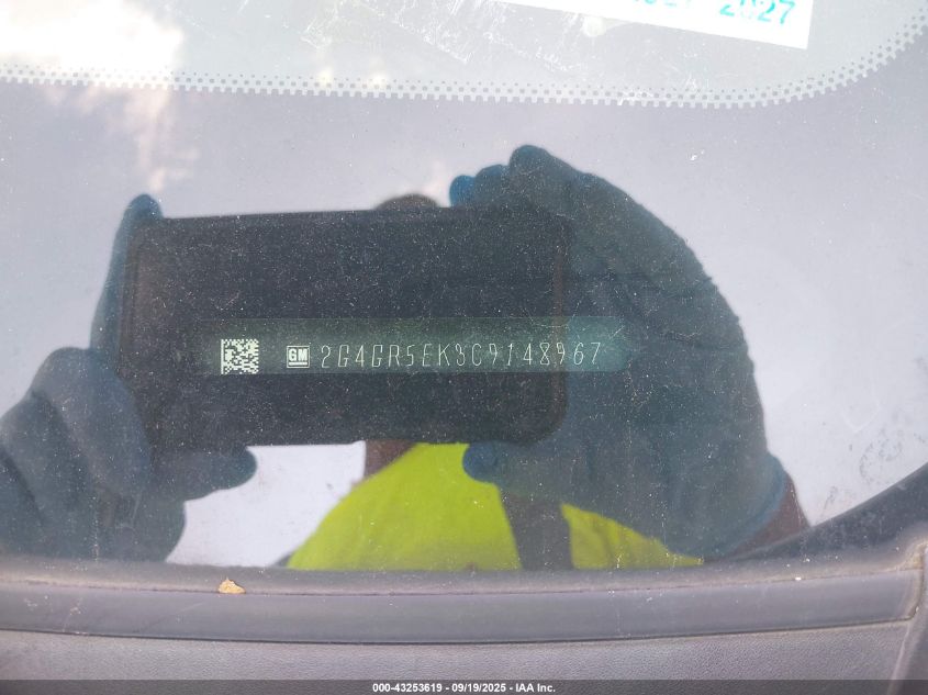 2012 Buick Regal VIN: 2G4GR5EK3C9148967 Lot: 43253619