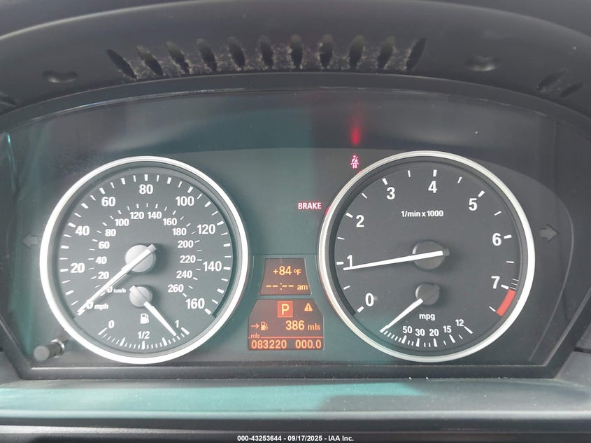 2008 BMW 535I VIN: WBANW135X8CZ80619 Lot: 43253644