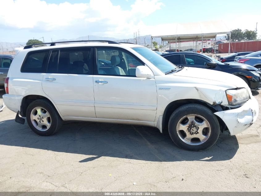 2006 Toyota Highlander Sport V6 VIN: JTEHP21A060180361 Lot: 43253656