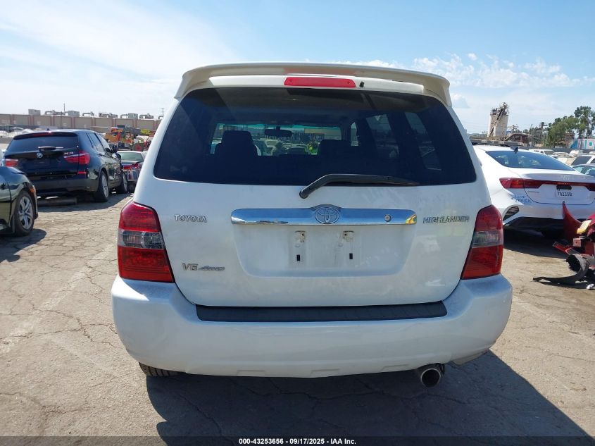 2006 Toyota Highlander Sport V6 VIN: JTEHP21A060180361 Lot: 43253656