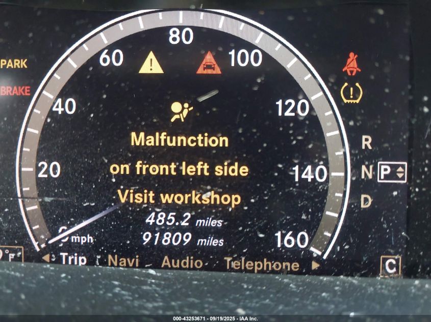 2007 Mercedes-Benz S 550 VIN: WDDNG71XX7A007943 Lot: 43253671