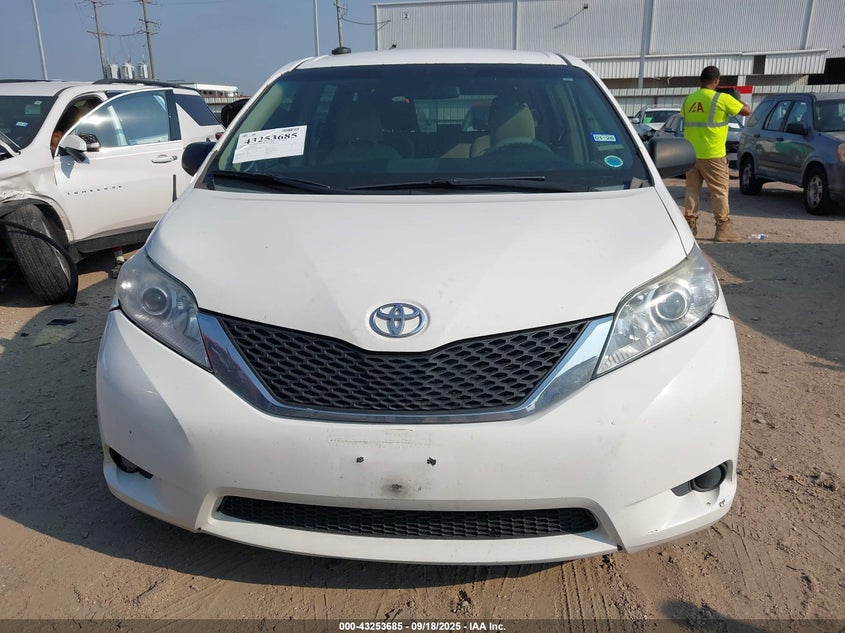 2013 Toyota Sienna L V6 7 Passenger VIN: 5TDZK3DC7DS292711 Lot: 43253685