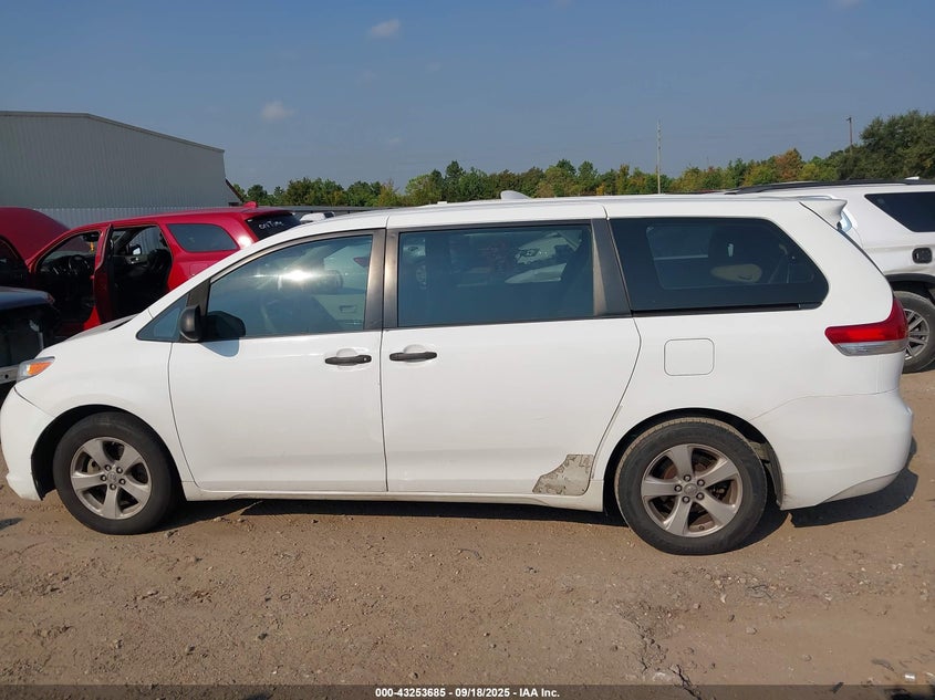 2013 Toyota Sienna L V6 7 Passenger VIN: 5TDZK3DC7DS292711 Lot: 43253685