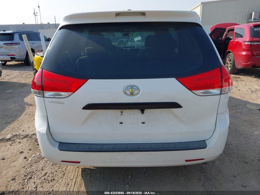 2013 Toyota Sienna L V6 7 Passenger VIN: 5TDZK3DC7DS292711 Lot: 43253685