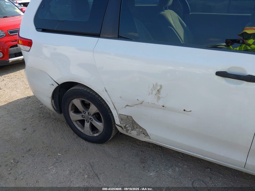 2013 Toyota Sienna L V6 7 Passenger VIN: 5TDZK3DC7DS292711 Lot: 43253685