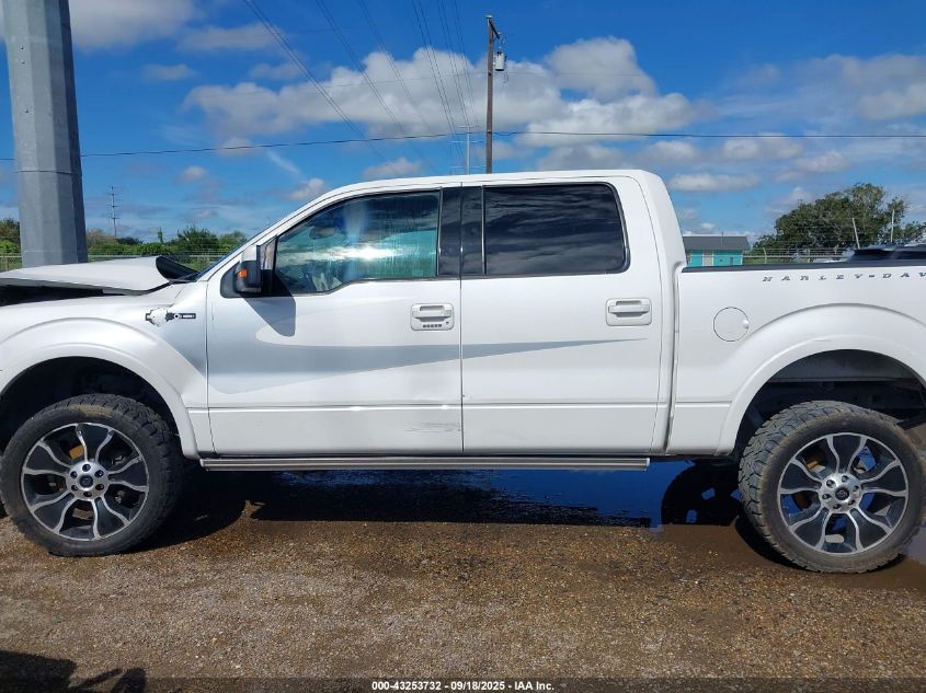 2012 Ford F-150 Harley-Davidson VIN: 1FTFW1E64CFB93542 Lot: 43253732
