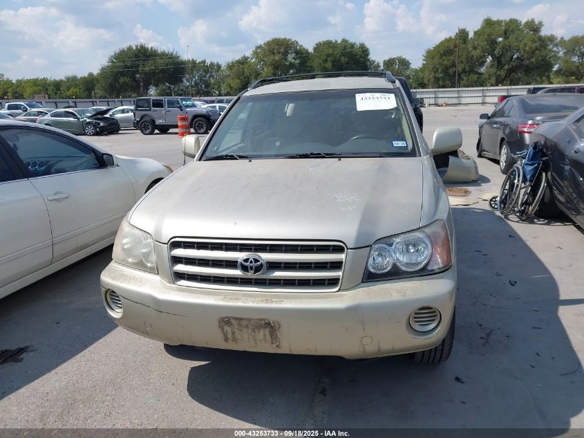 2002 Toyota Highlander V6 VIN: JTEGF21A420071345 Lot: 43253733
