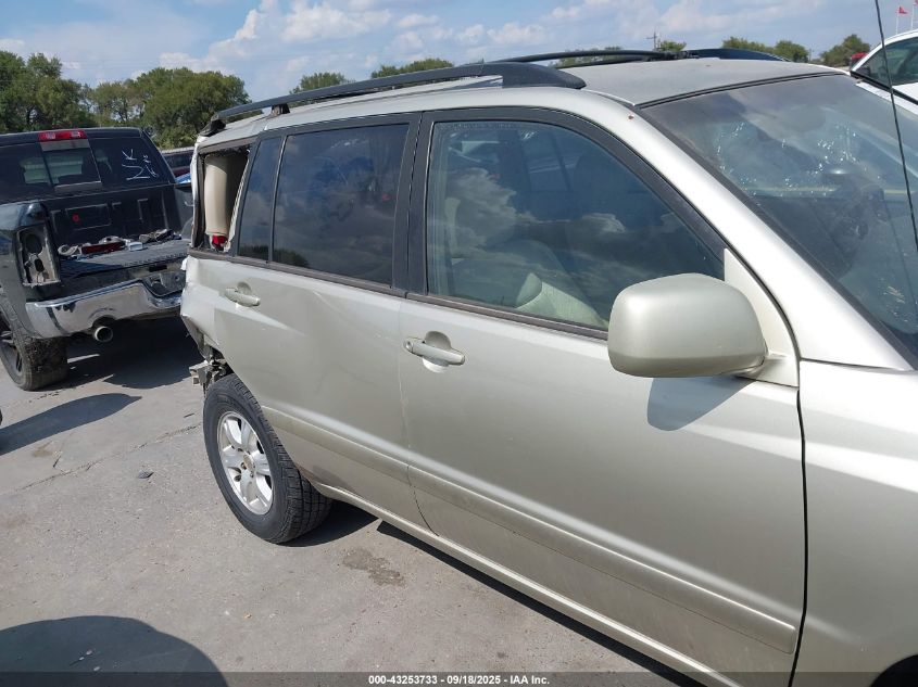 2002 Toyota Highlander V6 VIN: JTEGF21A420071345 Lot: 43253733